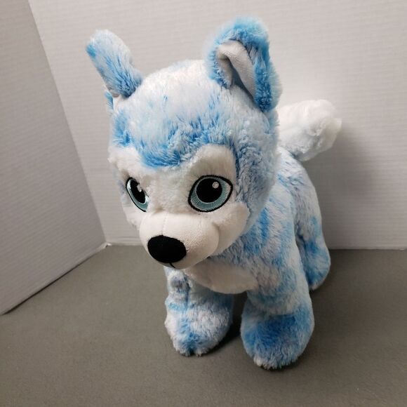 2019 Build a Bear Blue Blast Husky Dog 14" Plush - Picture 5 of 14